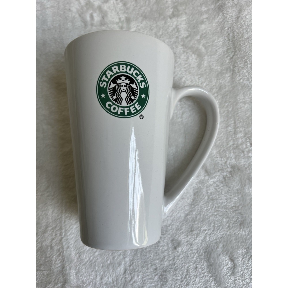 Starbucks Classic Mermaid Logo White Ceramic 2007 Latte Coffee Mug Cup 17.7oz